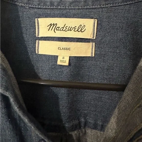 Madewell Classic Blue Denim Shirt - Picture 3 of 5